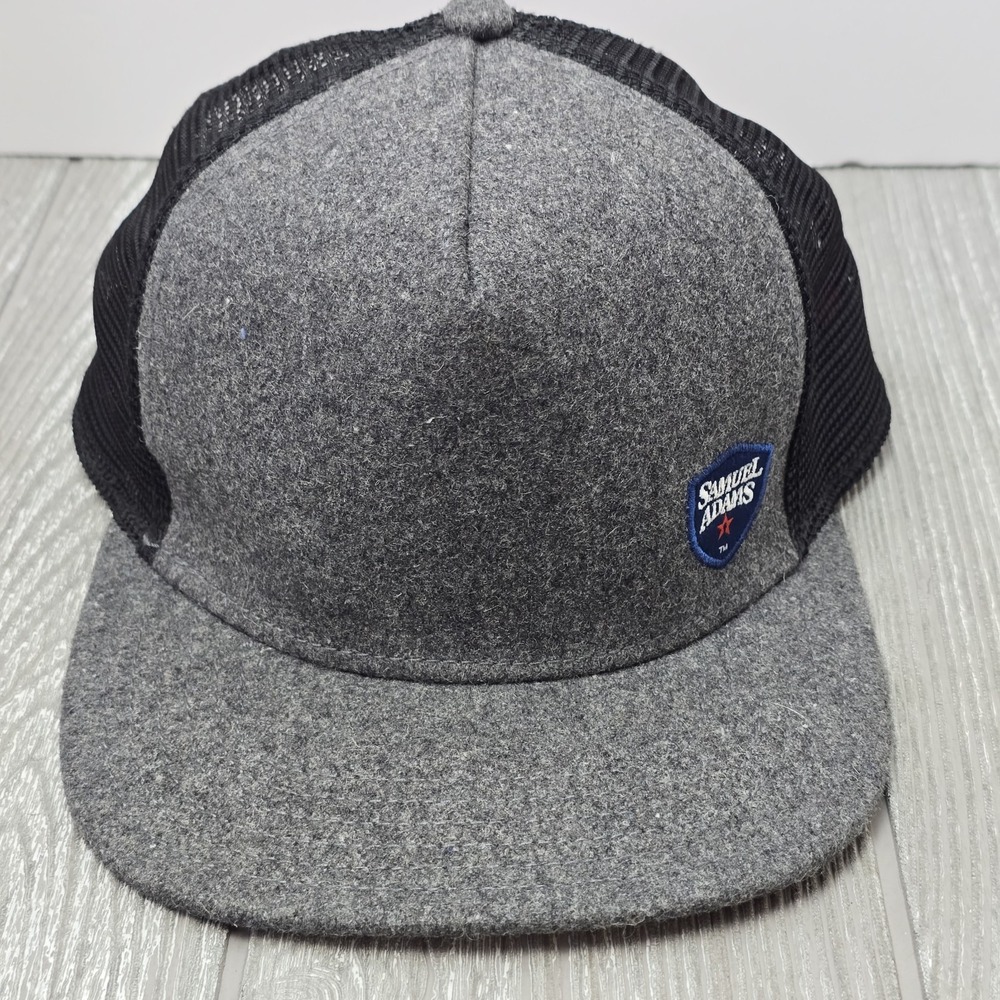 Sam Adams Gray Snap Back Hat - The Boston Beer Company Cap - Samuel Boston Lager